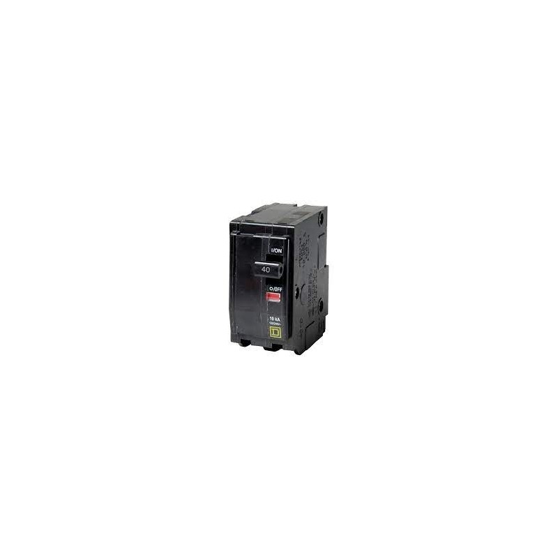 INTERRUPTOR TERMOMAGNETICO 2 POLOS 40A SQUARE D