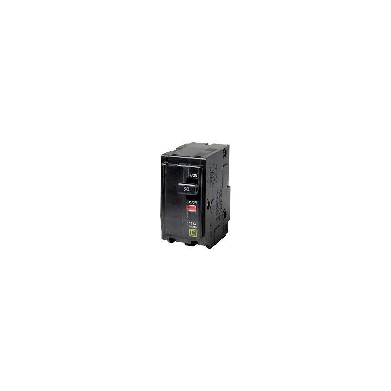 INTERRUPTOR TERMOMAGNETICO 2 POLOS 50A SQUARE D