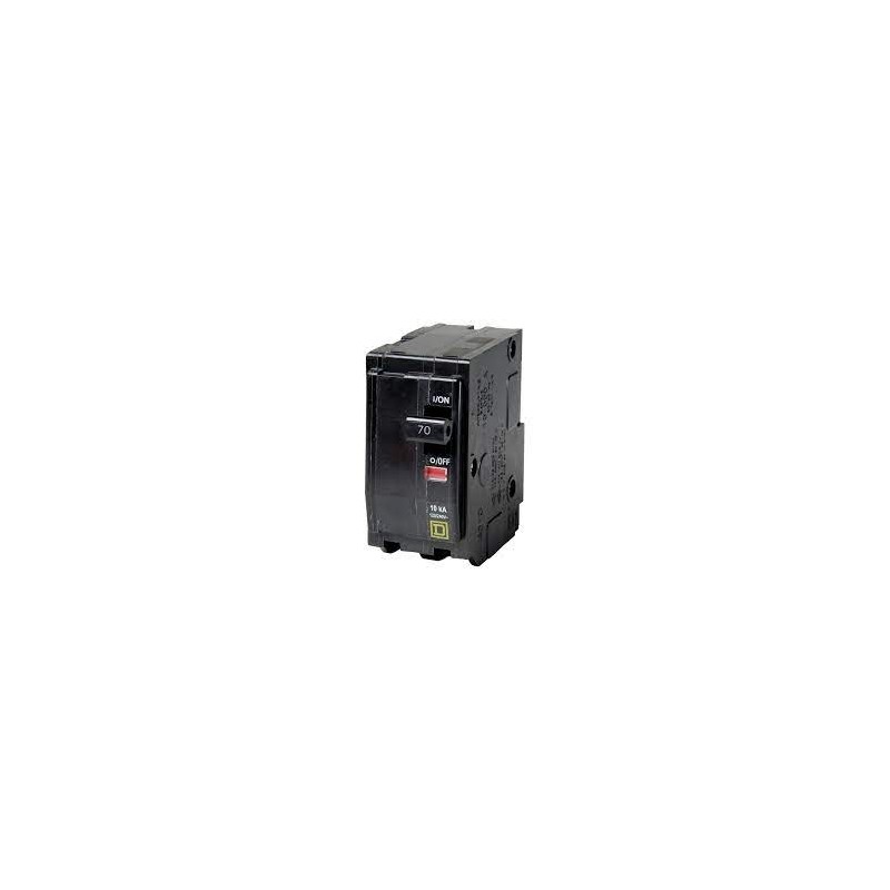 INTERRUPTOR TERMOMAGNETICO 2 POLOS 70A SQUARE D