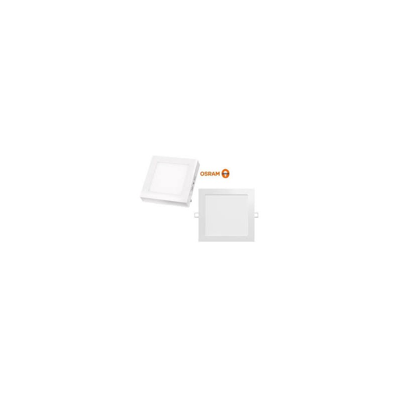 LUMINARIA DUAL CUADRADO LED 15W LUZ FRIA OSRAM